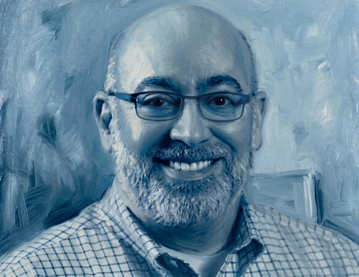 Painted portrait of Alex Cortez